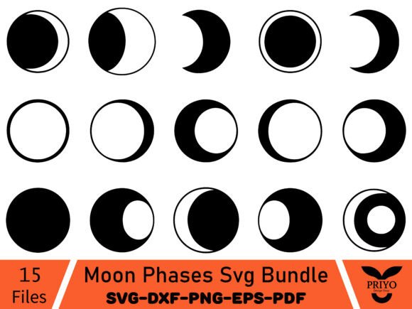 Download Moon Phases Svg Bundle - Premium Bundle
