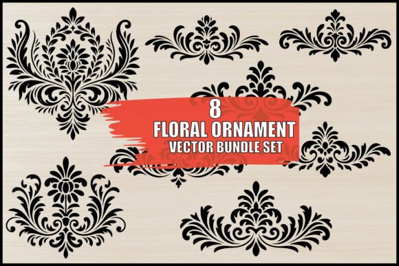 Download Floral Ornament Vector Bundle Set - Set Collection