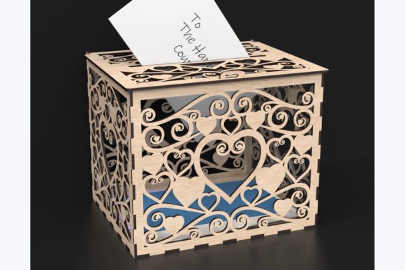 Download Laser Cut Wedding Card Box Svg Files - Files Collection