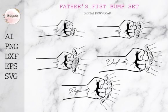 Download Personalized Father Fist Bump Set - Set Collection