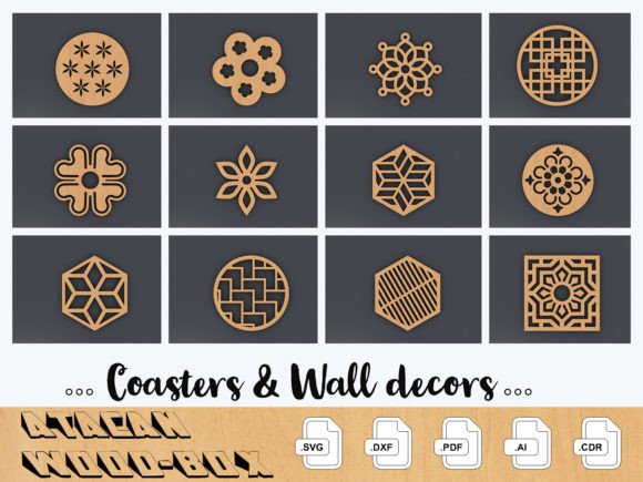 Download Drink Coaster Designs Cutting Files 175 - Files Collection
