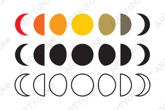 Download Moon Phases. SVG Files for Cricut - Premium Resources