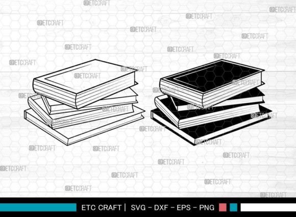 Download Book SVG, Stacked Books Svg - Book svg Collection