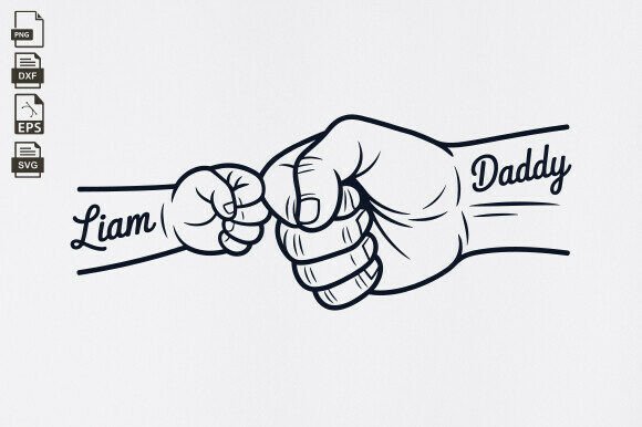 Download Father's Day Fist Bump Set, Dad Fist Bum - Set Collection