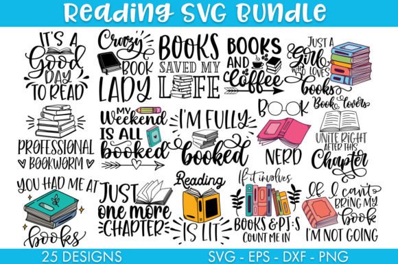 Download Book SVG Bundle Sublimation Cut File - Book svg Collection