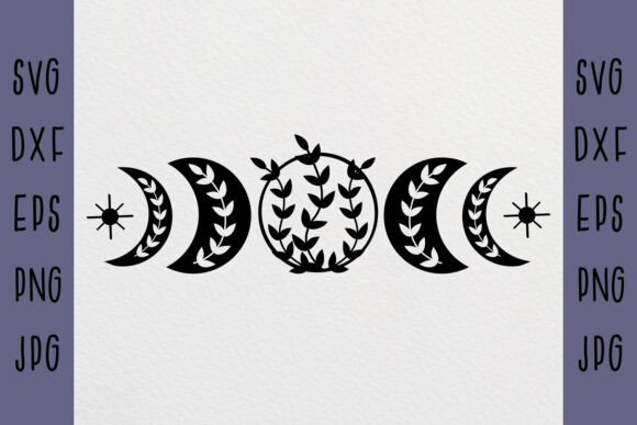 Download Moon Phases Svg, Silhouette Svg, - Premium Bundle