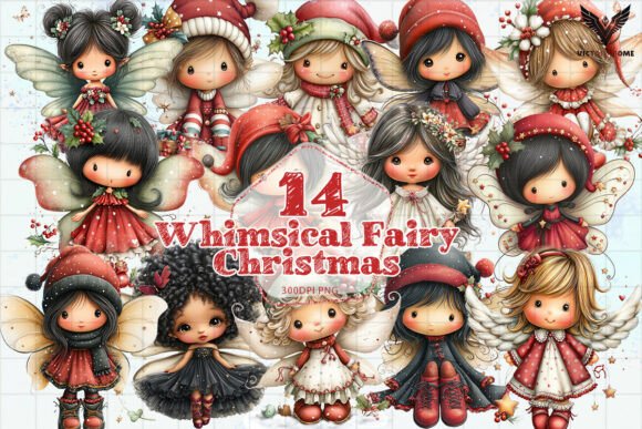 Download Whimsical Fairy Christmas PNG - Christmas png Collection